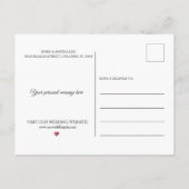 ラスベガス ウェディング カスタム フォト サンクス 案内ポストカード (裏面)