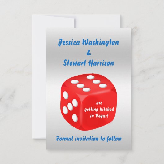 ラスベガス・ウェディング セーブ・ザ・デート セーブザデート (裏面)