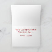 ラスベガス ウェディング バレンタインデー 2013 カード (内部)