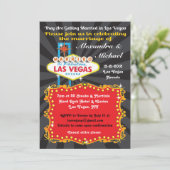 ラスベガス ウェディング レセプション 招待状 (スタンド正面)