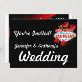 ラスベガス ウェディング 招待状 (正面/裏面)