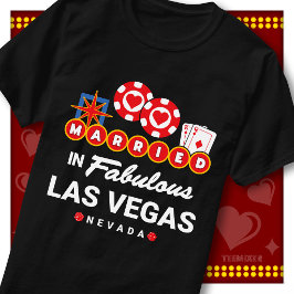 ラスベガス ウェディング 発表 夫婦 Tシャツ