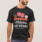 ラスベガス ウェディング 発表 夫婦 Tシャツ (正面)
