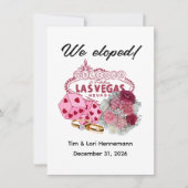 ラスベガス ウェディング 結婚 発表 招待状 (正面)