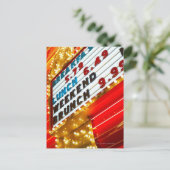 ラスベガス,カジノでのネオンのプロモーションの看板 ポストカード (スタンド正面)