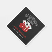 ラスベガス カスタマイズカジノ バチェロレッテ パーティー スタンダードランチョンナプキン (角)