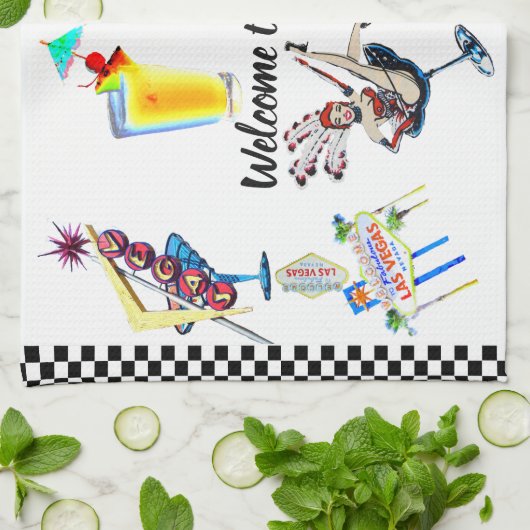 ラスベガス キッチンタオル (折り畳み)