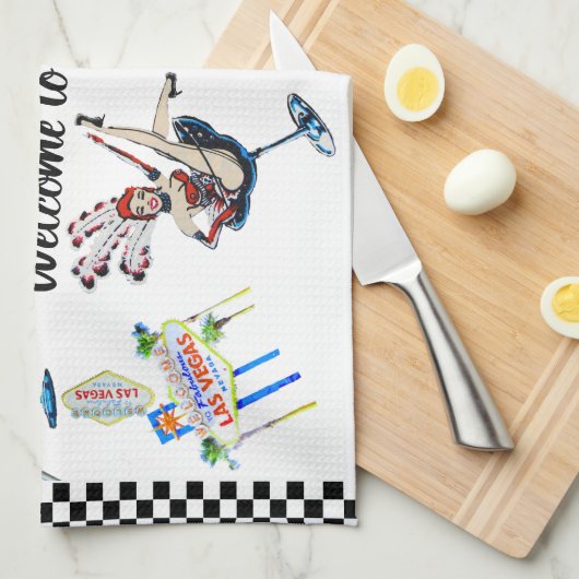 ラスベガス キッチンタオル (四つ折り)