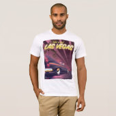 ラスベガス クラシックカーの旅行ポスター Tシャツ (正面フル)
