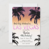 ラスベガス・サマー・ガールズ・ウィークエンド・バースデーパーティー 招待状 (正面)