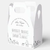 ラスベガス | シティスカイライン結婚式の引き出物 フェイバーボックス (オープン)