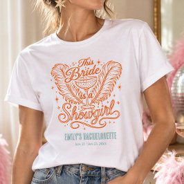 ラスベガス ショーガール オレンジ ミント バチェラーette 花嫁 tシャツ