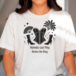 ラスベガス ショーガール ブライズメイド バチェラー・パーティー Tシャツ