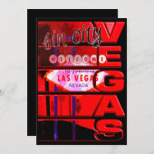 ラスベガス シンシティ パーティー イベント招待状 招待状 (正面/裏面)