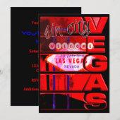 ラスベガス シンシティ パーティ イベント招待状 招待状 (正面/裏面)