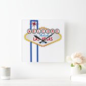 ラスベガス スクエア壁時計 (ホーム)