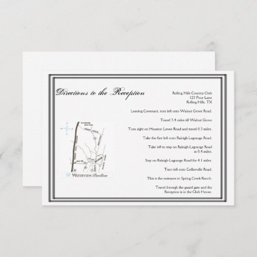 ラスベガス·デスティネーション·ウエディング·ディレクションズ エンクロージャーカード (正面/裏面)