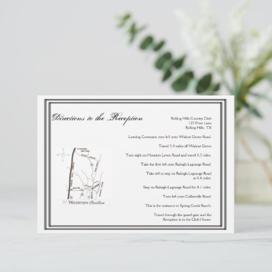 ラスベガス·デスティネーション·ウエディング·ディレクションズ エンクロージャーカード (スタンド正面)