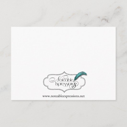 ラスベガス·デスティネーション·ウエディング·ディレクションズ エンクロージャーカード (裏面)