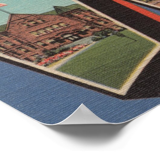 ラスベガス,ニューメキシコ – ラージ文字のシーン ポスター (角)