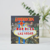 ラスベガス・ニューリュウェズ・マリッジ・フォト発表 招待状 (スタンド正面)