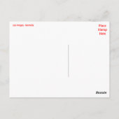 ラスベガス，ネバダカジノスロットマスターズ葉書 ポストカード (裏面)