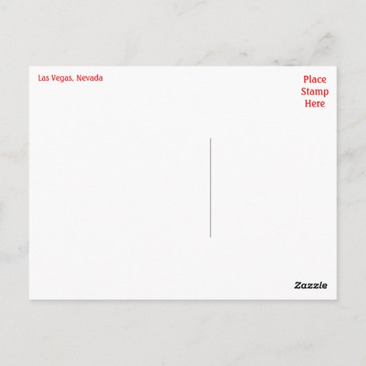 ラスベガス,ネバダカジノスロットマスターズ葉書 ポストカード (裏面)