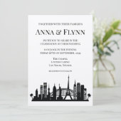 ラスベガス ネバダシティ スカイライン シティスケープ ウェディング 招待状 (スタンド正面)