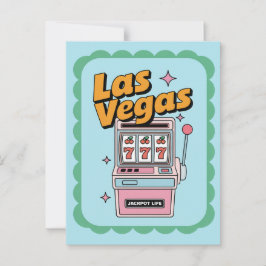 ラスベガス ネバダ州 アメリカ スロットマシン ジャックポット ポストカード