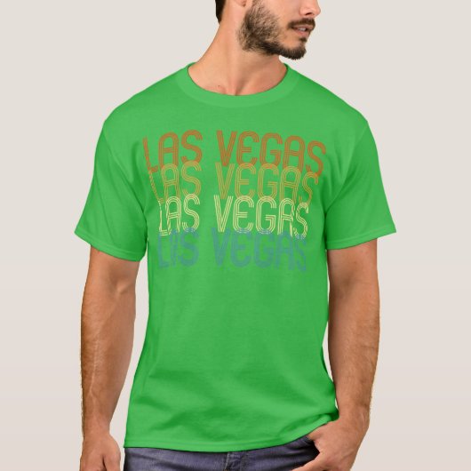 ラスベガス ネバダ州 レトロなお土産 70年代 少年 Tシャツ (正面)