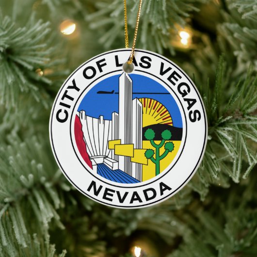 ラスベガス(ネバダ)市印 セラミックオーナメント (ツリー)