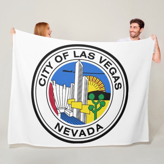 ラスベガス(ネバダ)市印 フリースブランケット (インサイチュ)