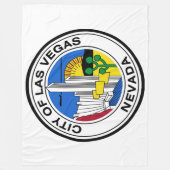 ラスベガス(ネバダ)市印 フリースブランケット (正面)