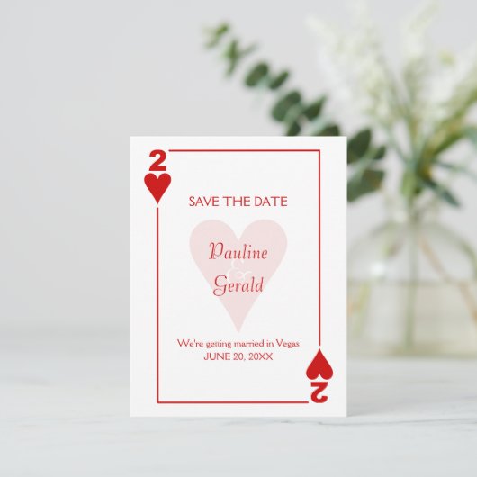 ラスベガス ハートの2 結婚式 セーブザデート (スタンド正面)