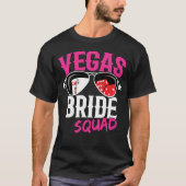 ラスベガス・バチェラー・カジノ・サングラス 花嫁チーム Tシャツ (正面)