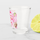 ラスベガス　バチェロレッテパーティー　ポーカー　ピンク ショットグラス (右)