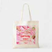 ラスベガス　バチェロレッテパーティー　ポーカー　ピンク トートバッグ (正面)