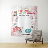 ラスベガス・バチェロレッテ・ウィークエンド ウォーターカラー タペストリー (インサイチュ)