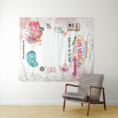 ラスベガス・バチェロレッテ・ウィークエンド ウォーターカラー タペストリー (インサイチュ(横))