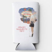 ラスベガス・バチェロレッテ・パーティーの金髪の花嫁 スリム缶クーラー (正面)