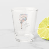 ラスベガス・バチェロレッテ・ブラックヘア・ブライド ショットグラス (裏面)