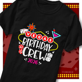 ラスベガス バースデークルー 2026 カジノパーティースコード Tシャツ