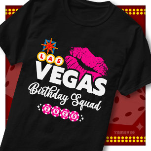 ラスベガス バースデースコード 2026 トリップ ピンクリップ スター Tシャツ