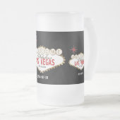 ラスベガス - パーソナライズド フロストグラスビールジョッキ (正面右)