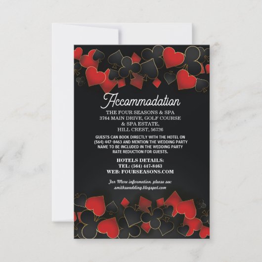 ラスベガス パーティー 宿泊施設 カード カジノ ウェディング (正面)