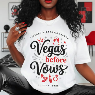 ラスベガス・ビフォア・バウズ・バチェラー・パーティー Tシャツ