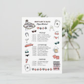 ラスベガス ブライズウィークエンド 予定表 招待状 (スタンド正面)