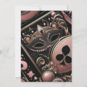 ラスベガス ブライズ バチェロレッテ エレガント 招待状 (裏面)