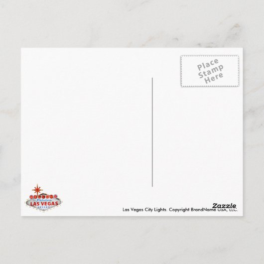ラスベガス ポストカード (裏面)