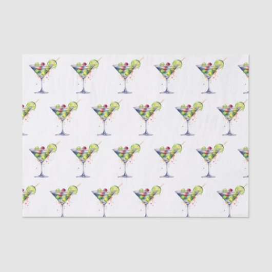 ラスベガス マティーニをテーマにしたティッシュペーパー 薄葉紙 (正面)